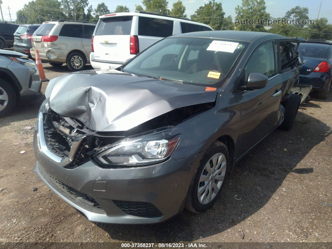 2018 Nissan Sentra S Gray vin: 3N1AB7AP9JY276030