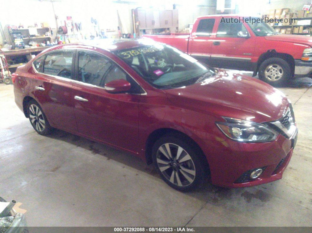 2018 Nissan Sentra Sl Red vin: 3N1AB7AP9JY278375