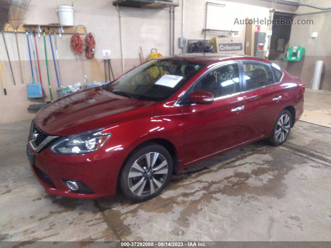 2018 Nissan Sentra Sl Red vin: 3N1AB7AP9JY278375