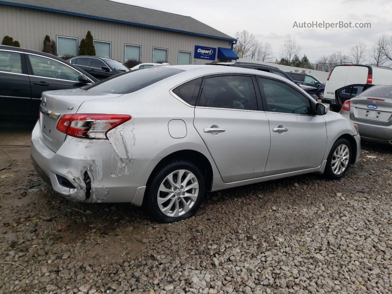 2018 Nissan Sentra S Silver vin: 3N1AB7AP9JY279042