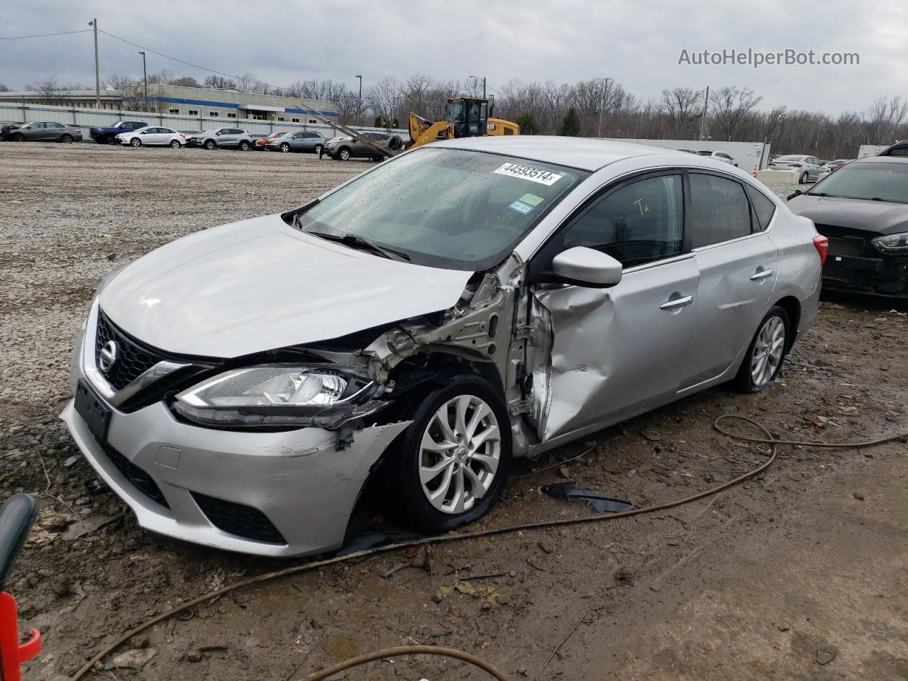 2018 Nissan Sentra S Silver vin: 3N1AB7AP9JY279042