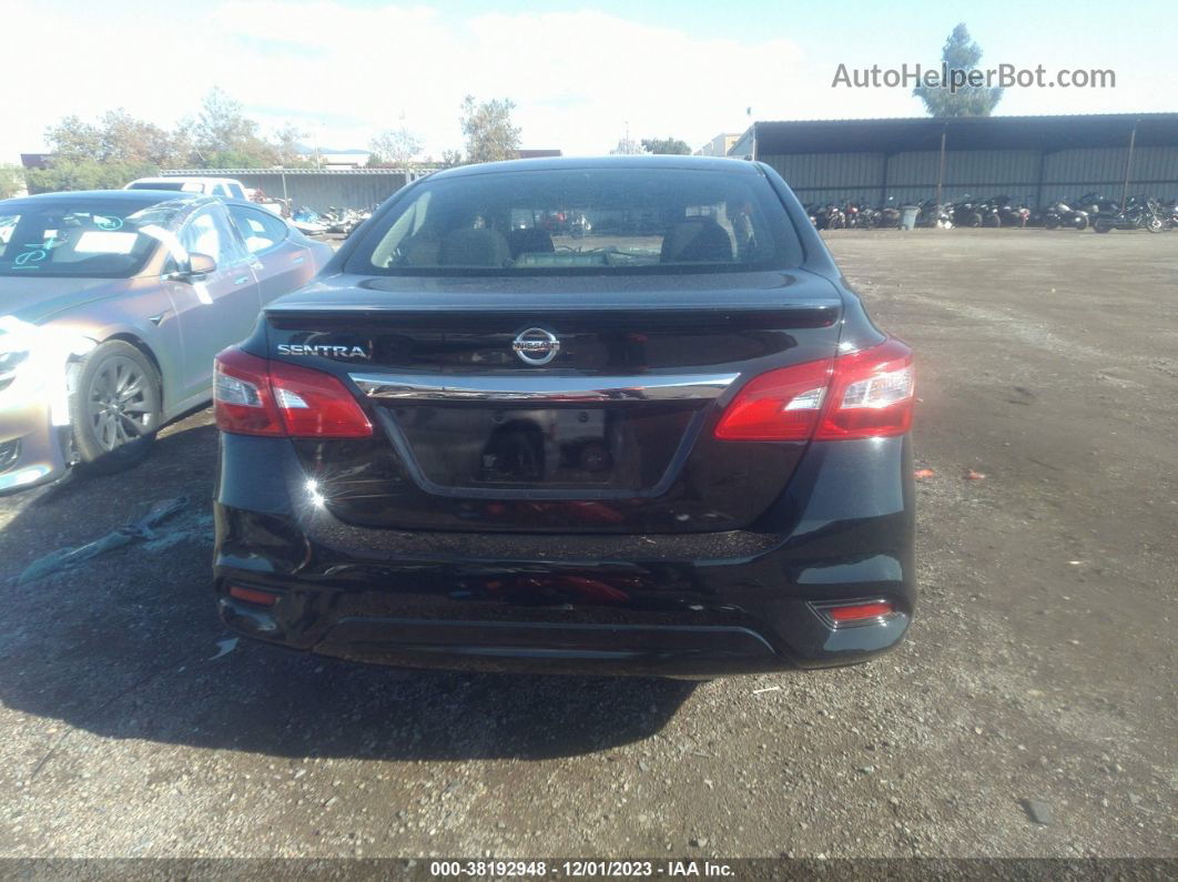 2018 Nissan Sentra S Черный vin: 3N1AB7AP9JY281888