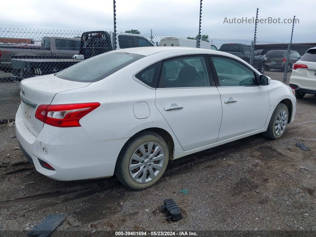 2018 Nissan Sentra S White vin: 3N1AB7AP9JY287366