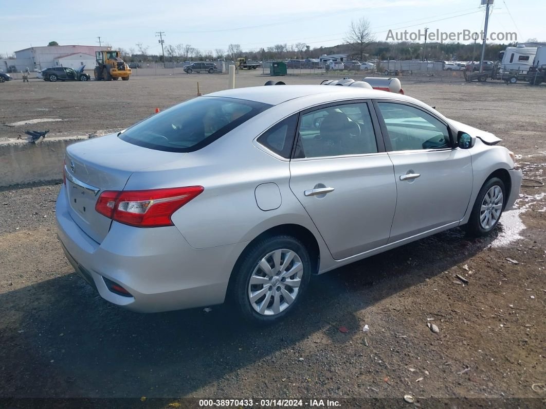 2018 Nissan Sentra S Silver vin: 3N1AB7AP9JY289067