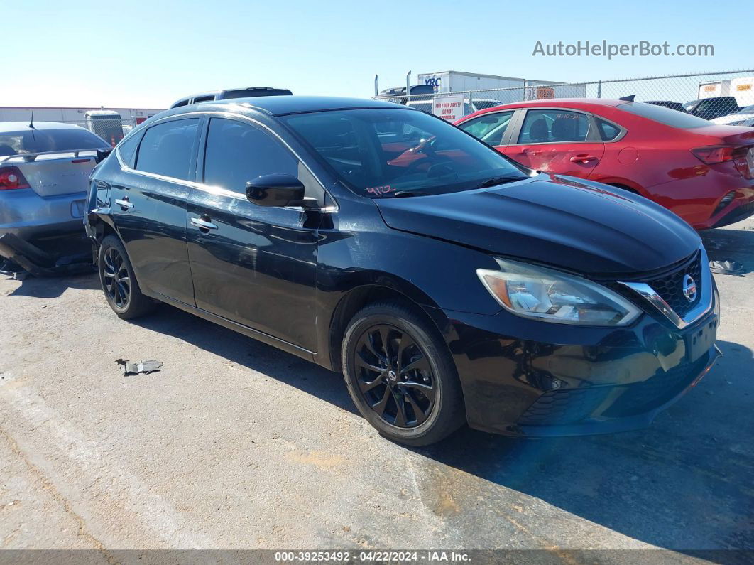 2018 Nissan Sentra S Black vin: 3N1AB7AP9JY291644