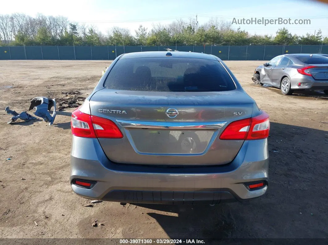 2018 Nissan Sentra Sv Gray vin: 3N1AB7AP9JY295807