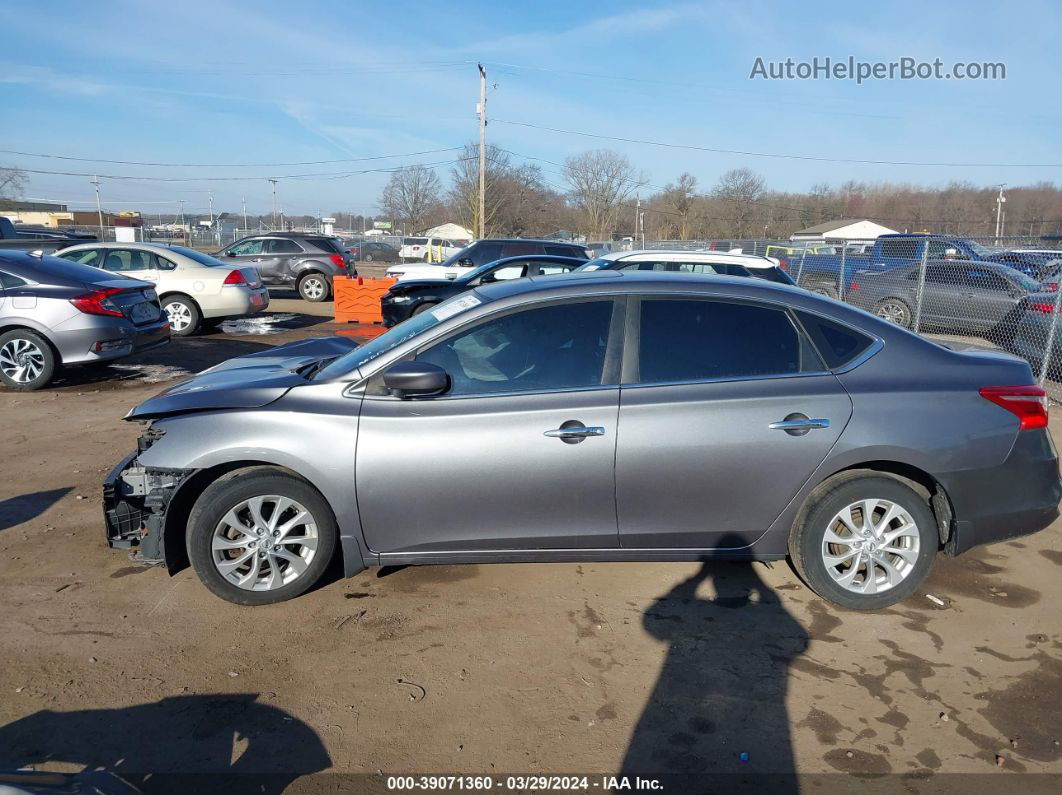 2018 Nissan Sentra Sv Gray vin: 3N1AB7AP9JY295807