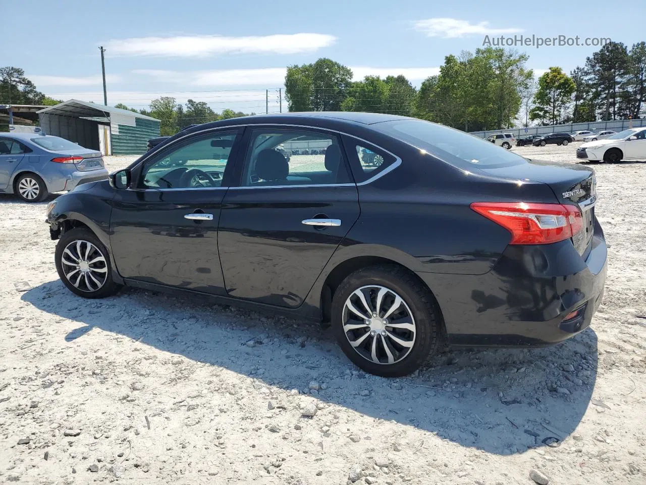 2018 Nissan Sentra S Black vin: 3N1AB7AP9JY300357