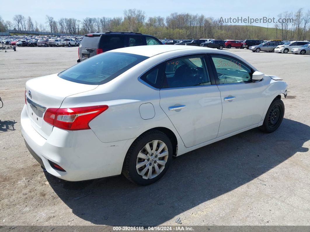 2018 Nissan Sentra S Белый vin: 3N1AB7AP9JY312041