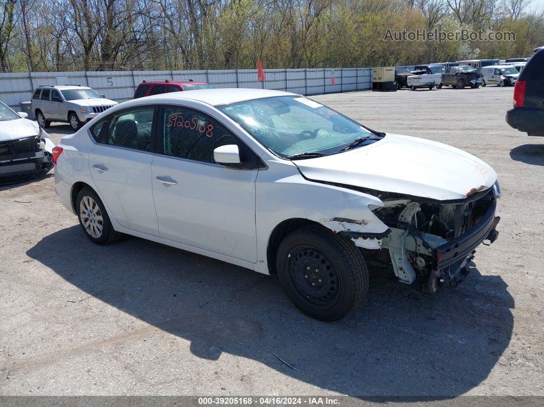 2018 Nissan Sentra S Белый vin: 3N1AB7AP9JY312041