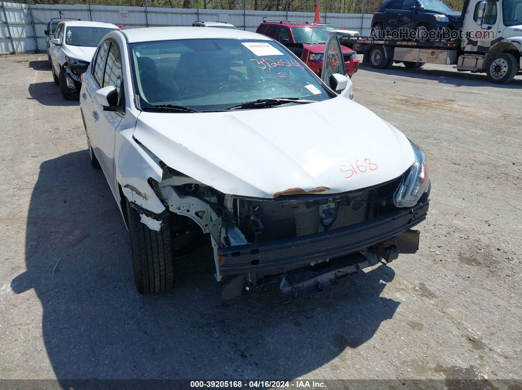 2018 Nissan Sentra S Белый vin: 3N1AB7AP9JY312041