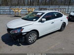 2018 Nissan Sentra S Белый vin: 3N1AB7AP9JY312041