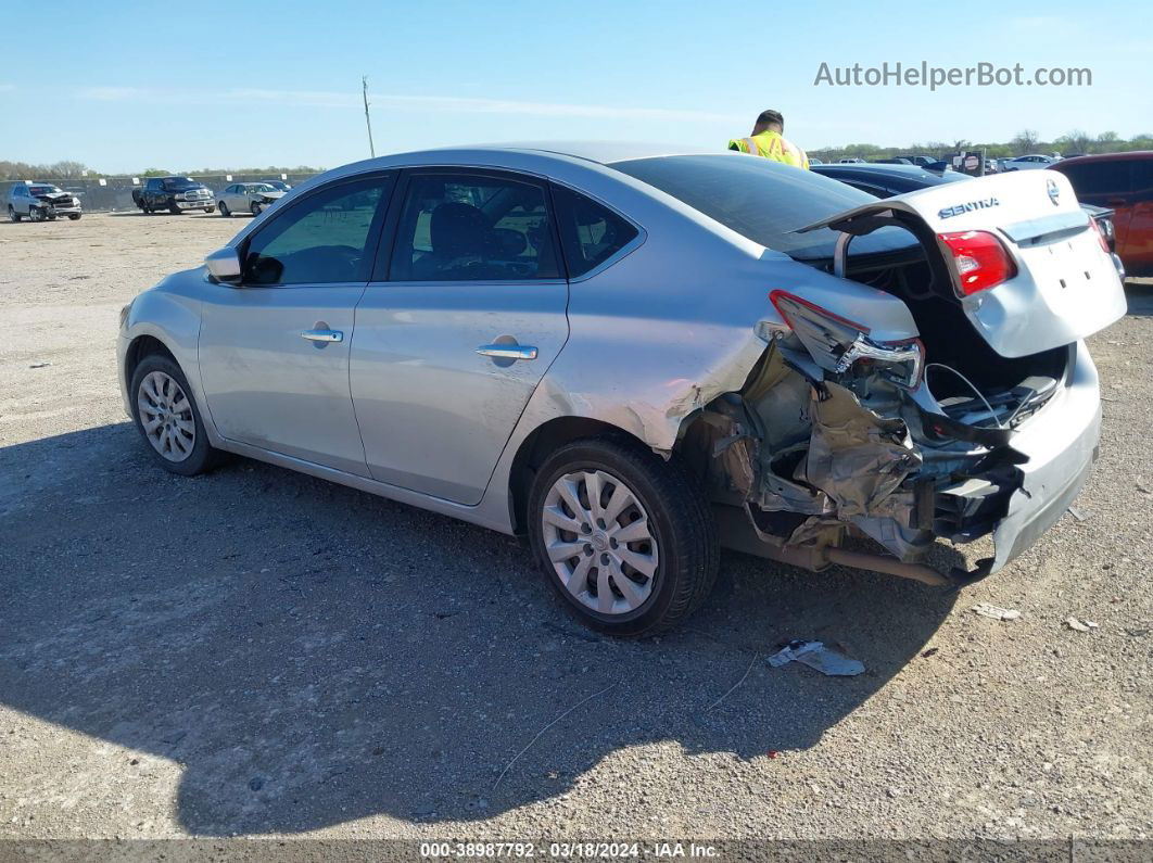 2018 Nissan Sentra S Серебряный vin: 3N1AB7AP9JY326733