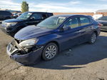 2018 Nissan Sentra S Blue vin: 3N1AB7AP9JY328286