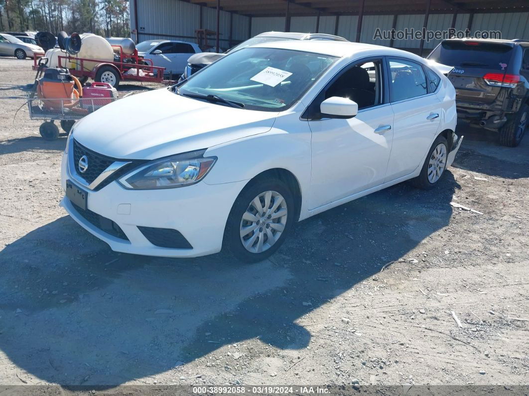 2018 Nissan Sentra S White vin: 3N1AB7AP9JY330359