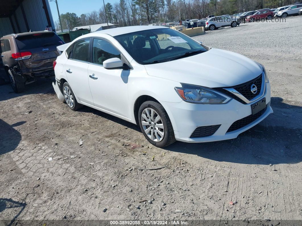 2018 Nissan Sentra S White vin: 3N1AB7AP9JY330359