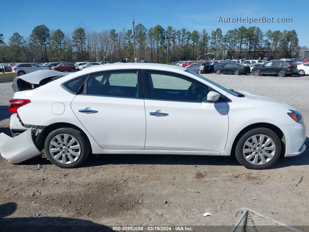 2018 Nissan Sentra S White vin: 3N1AB7AP9JY330359