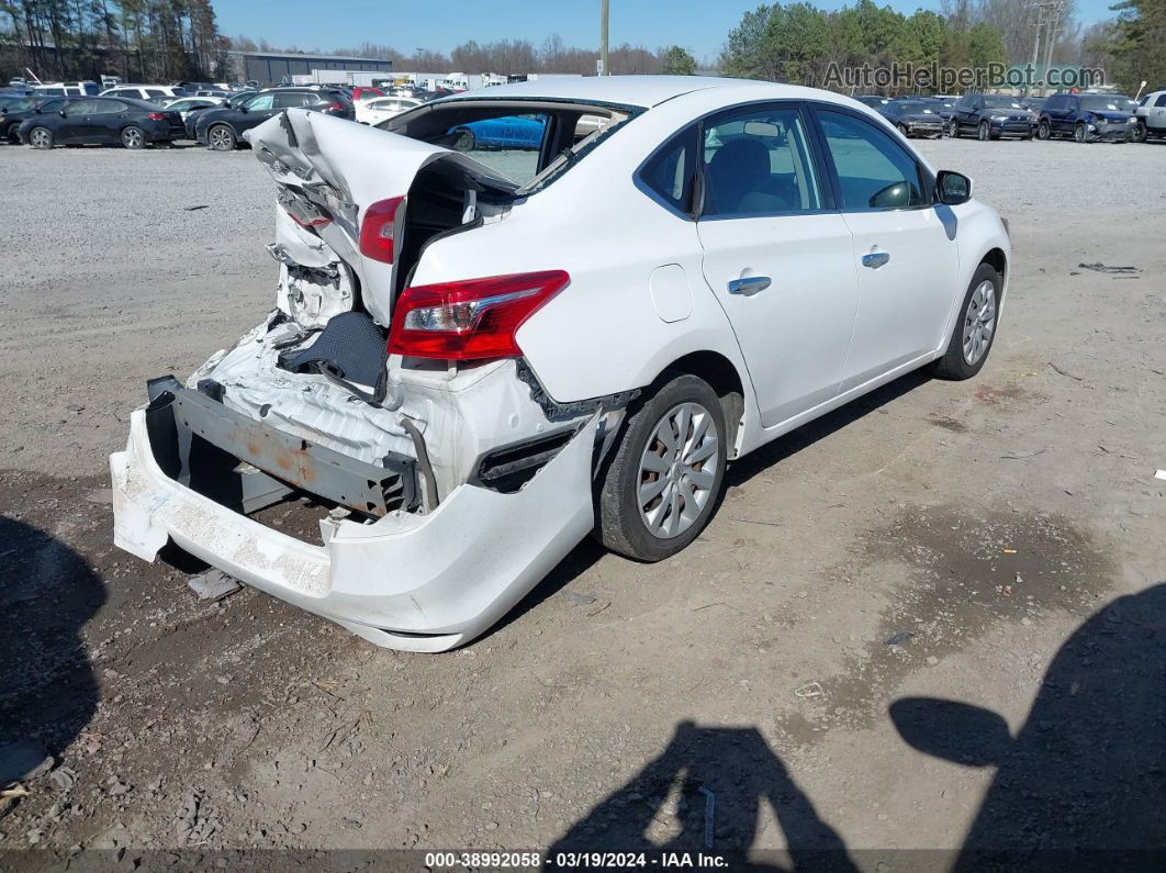 2018 Nissan Sentra S White vin: 3N1AB7AP9JY330359