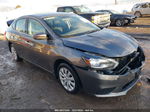 2018 Nissan Sentra S Gray vin: 3N1AB7AP9JY335982