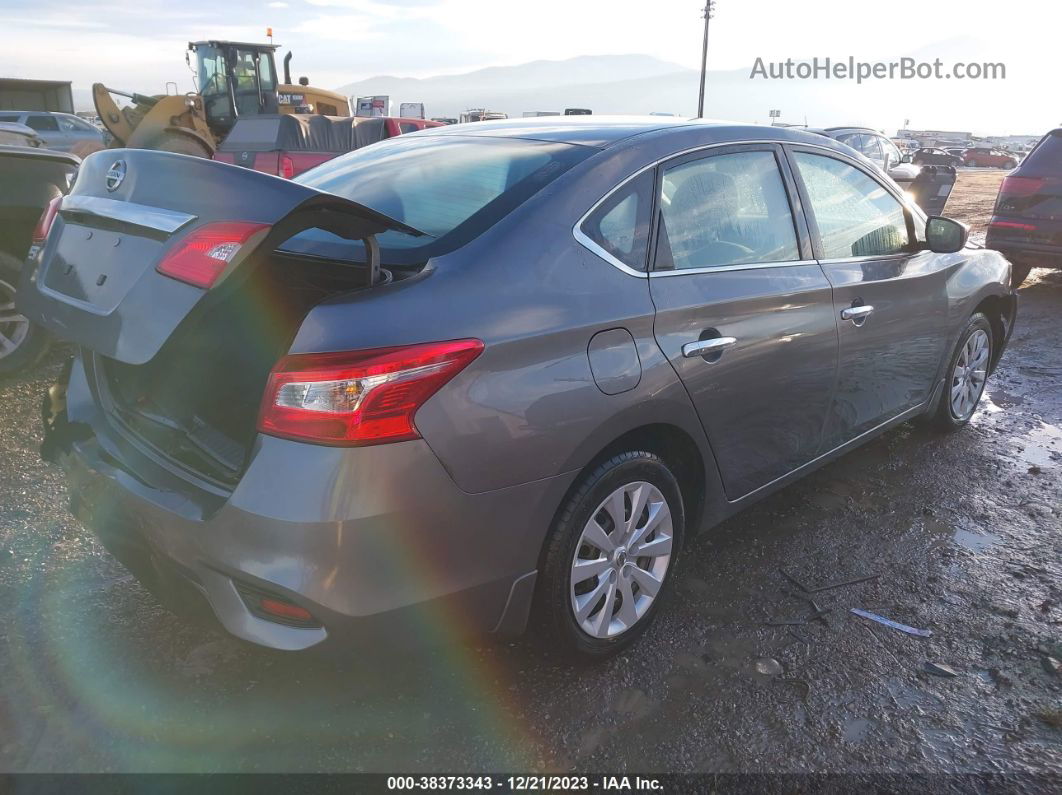 2018 Nissan Sentra S Gray vin: 3N1AB7AP9JY335982