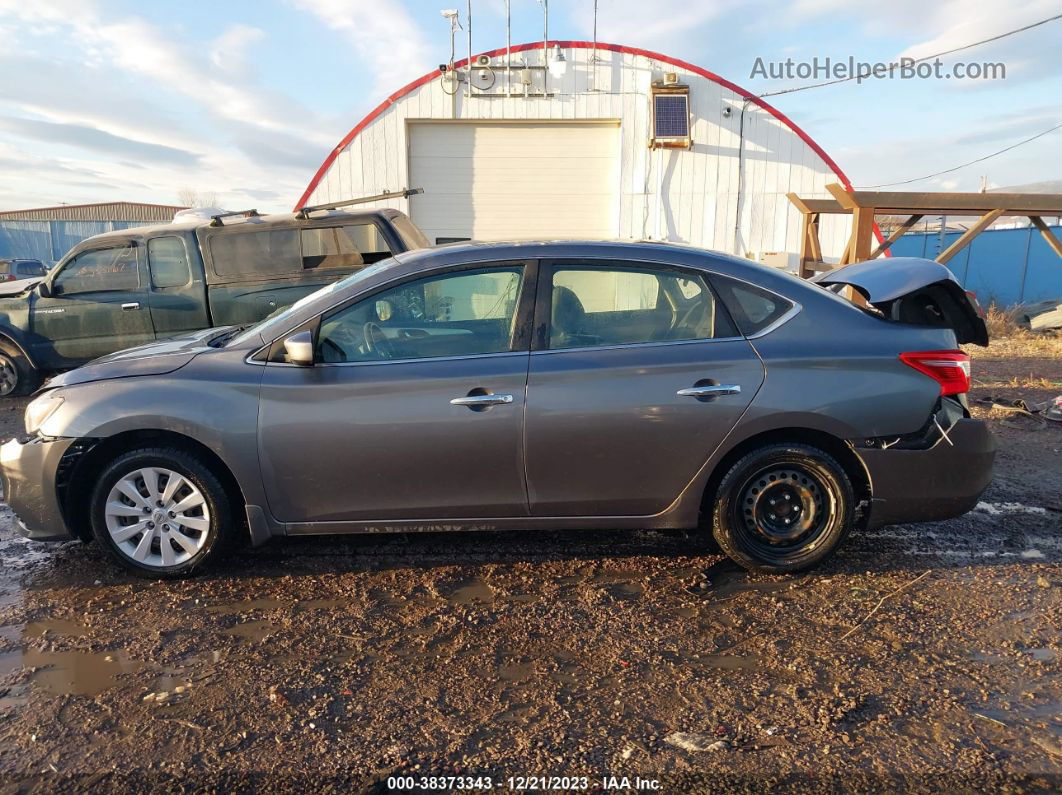 2018 Nissan Sentra S Gray vin: 3N1AB7AP9JY335982