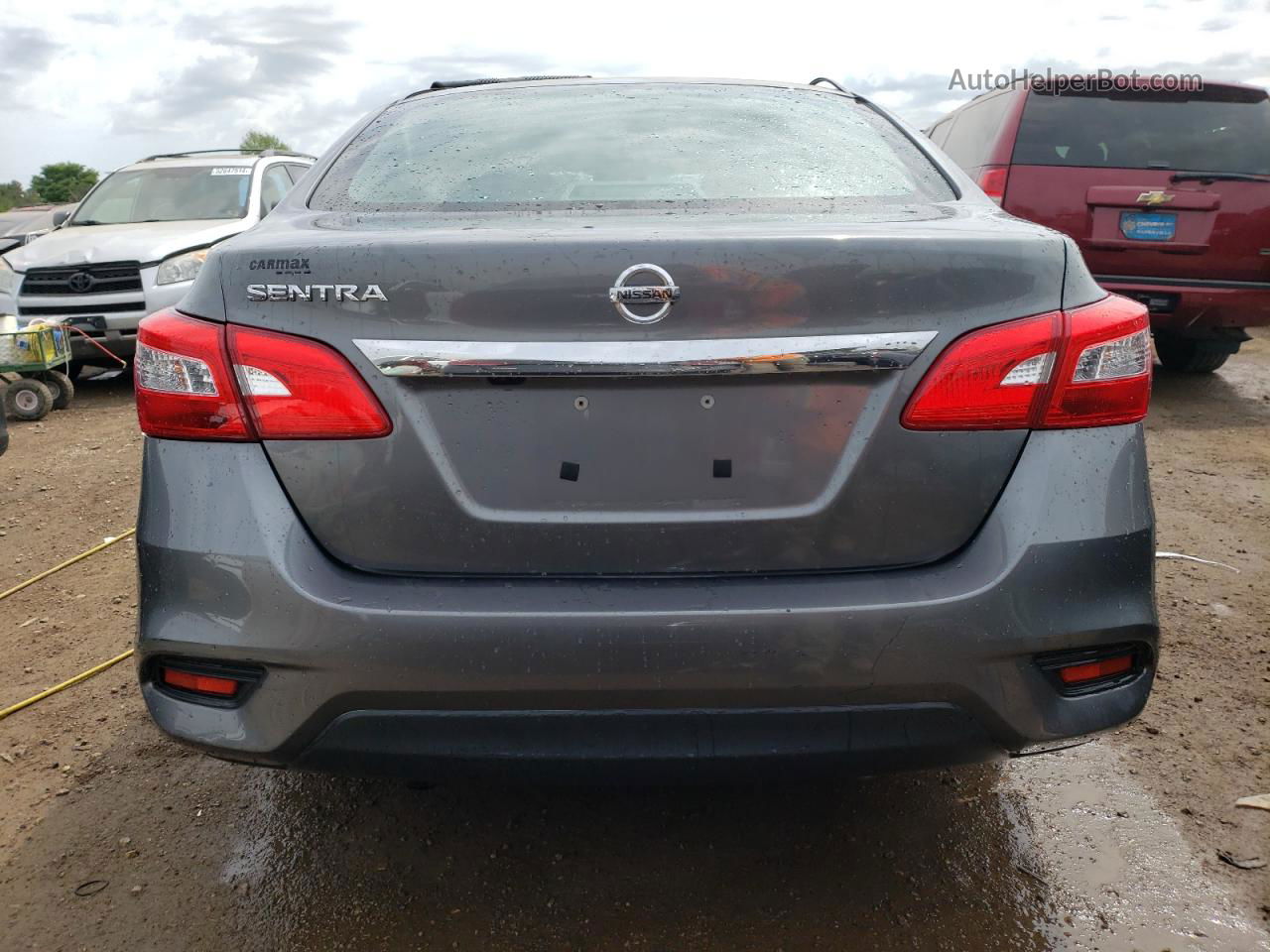 2018 Nissan Sentra S Gray vin: 3N1AB7AP9JY343175