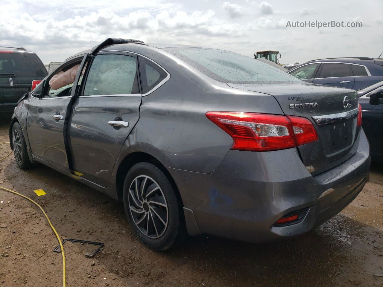 2018 Nissan Sentra S Gray vin: 3N1AB7AP9JY343175