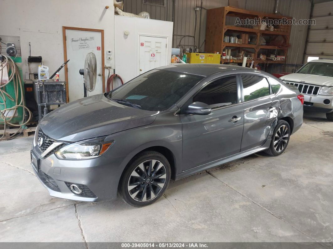 2018 Nissan Sentra Sr Gray vin: 3N1AB7AP9JY344181