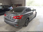 2018 Nissan Sentra Sr Gray vin: 3N1AB7AP9JY344181