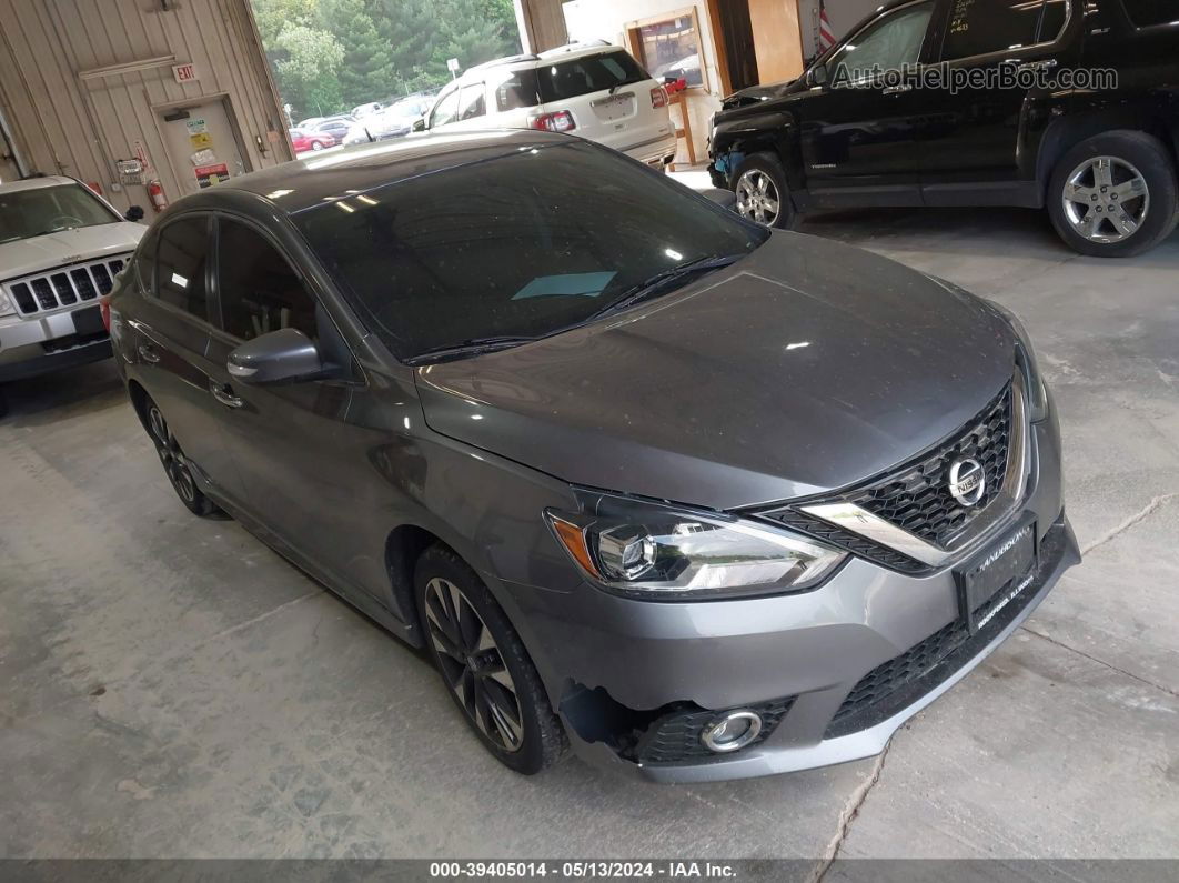 2018 Nissan Sentra Sr Gray vin: 3N1AB7AP9JY344181