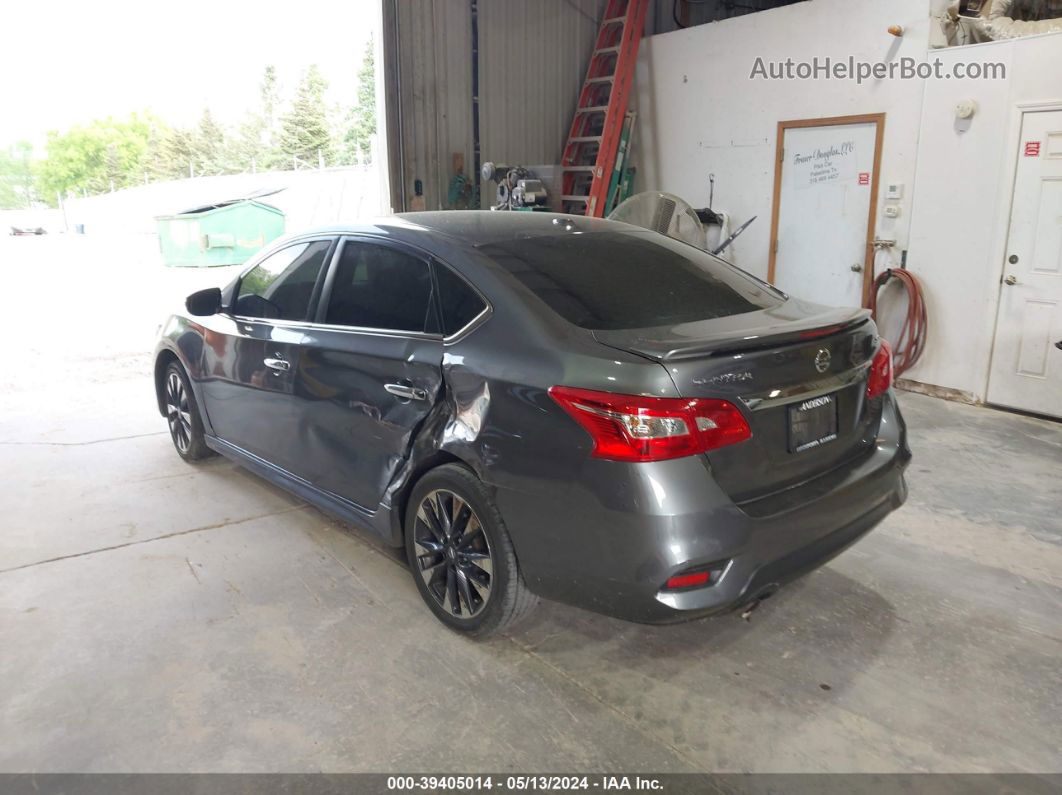 2018 Nissan Sentra Sr Gray vin: 3N1AB7AP9JY344181