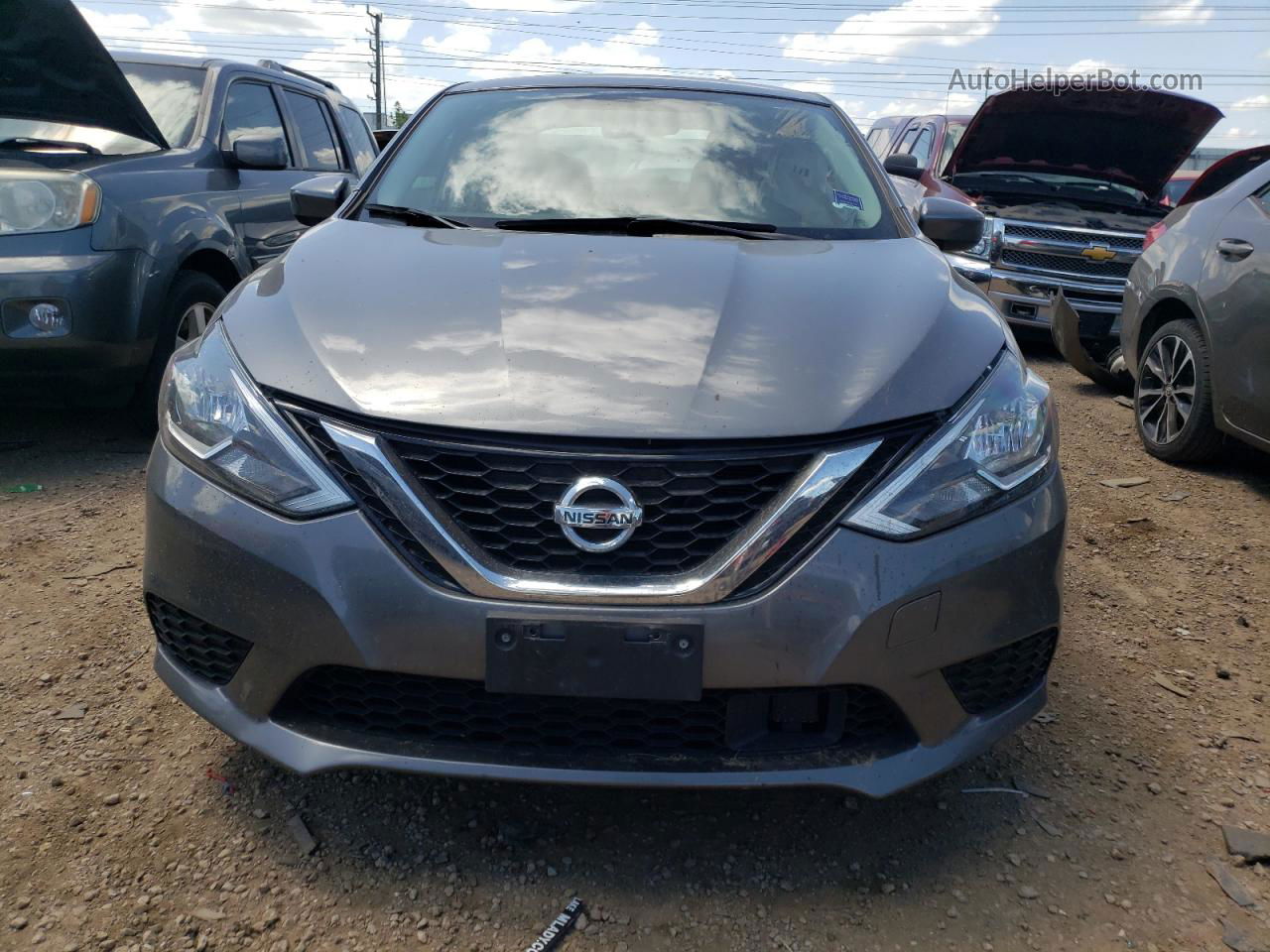 2019 Nissan Sentra S Gray vin: 3N1AB7AP9KL602746