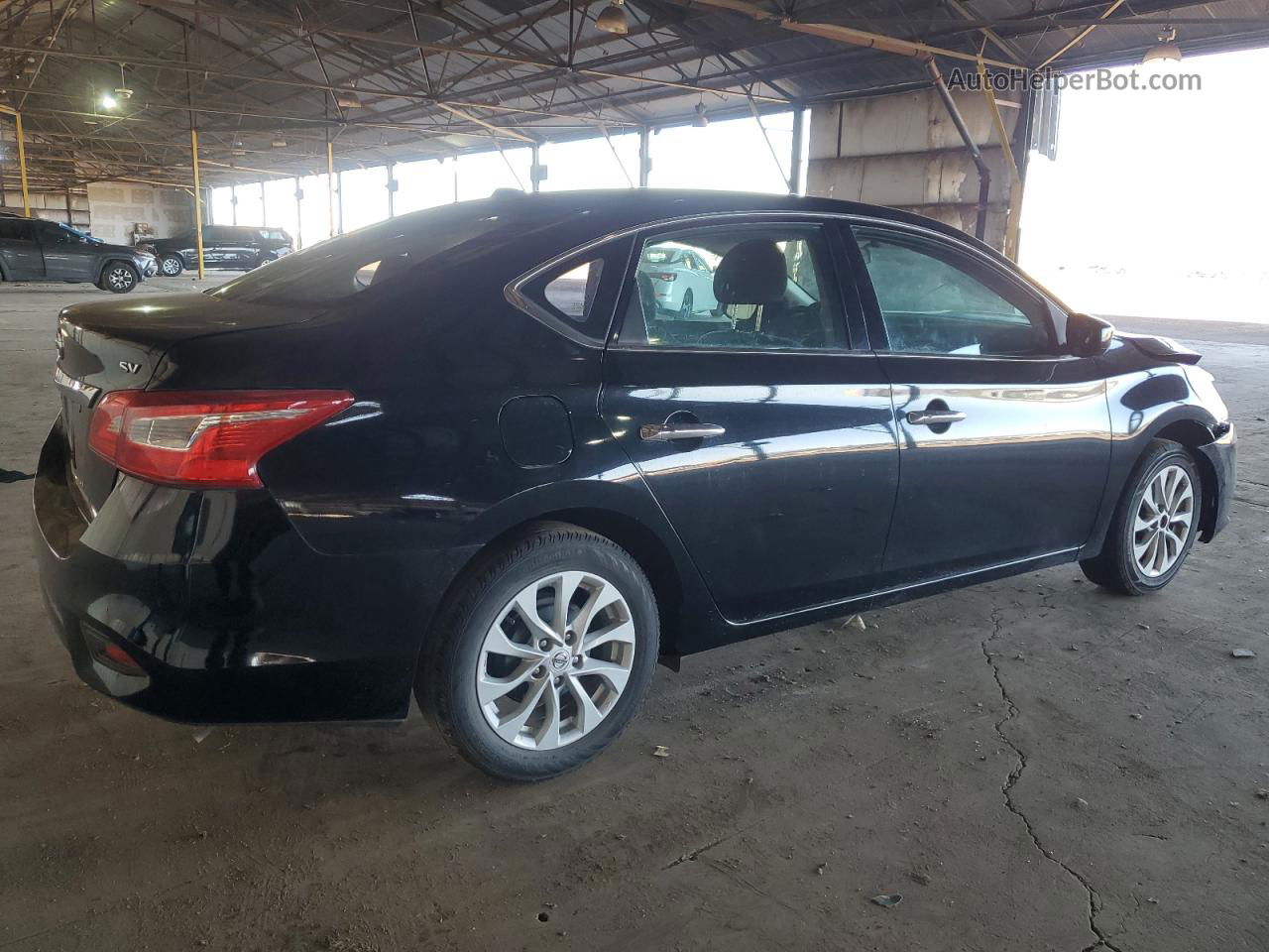 2019 Nissan Sentra S Black vin: 3N1AB7AP9KL606067