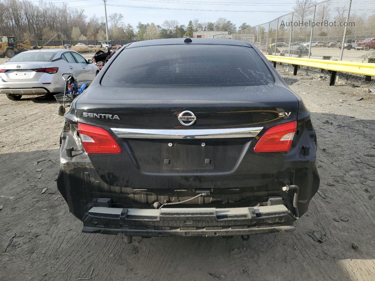 2019 Nissan Sentra S Black vin: 3N1AB7AP9KL606229