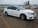 2019 Nissan Sentra S Белый vin: 3N1AB7AP9KL610376