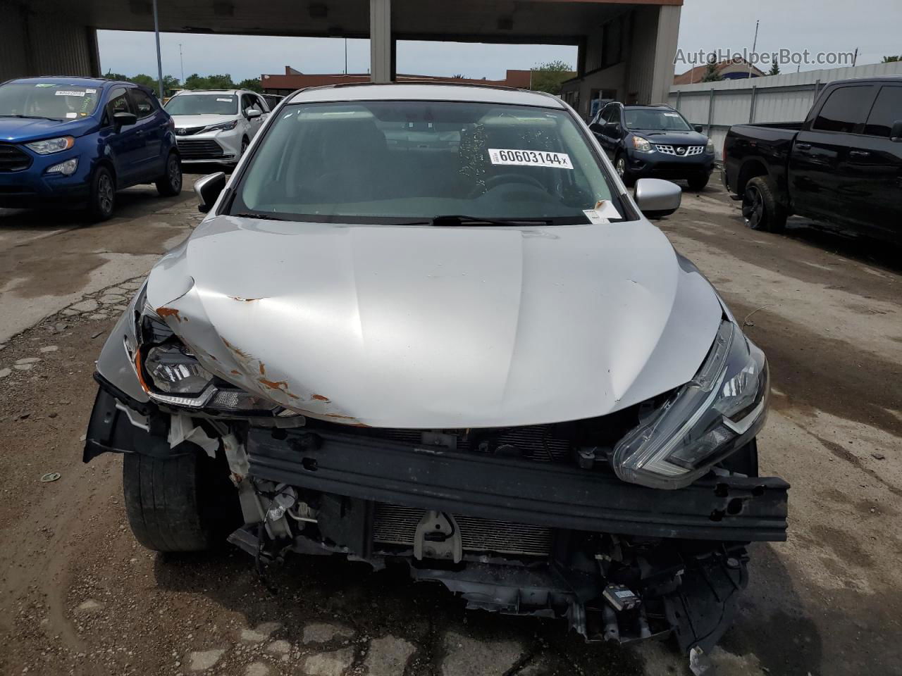 2019 Nissan Sentra S Silver vin: 3N1AB7AP9KY221336