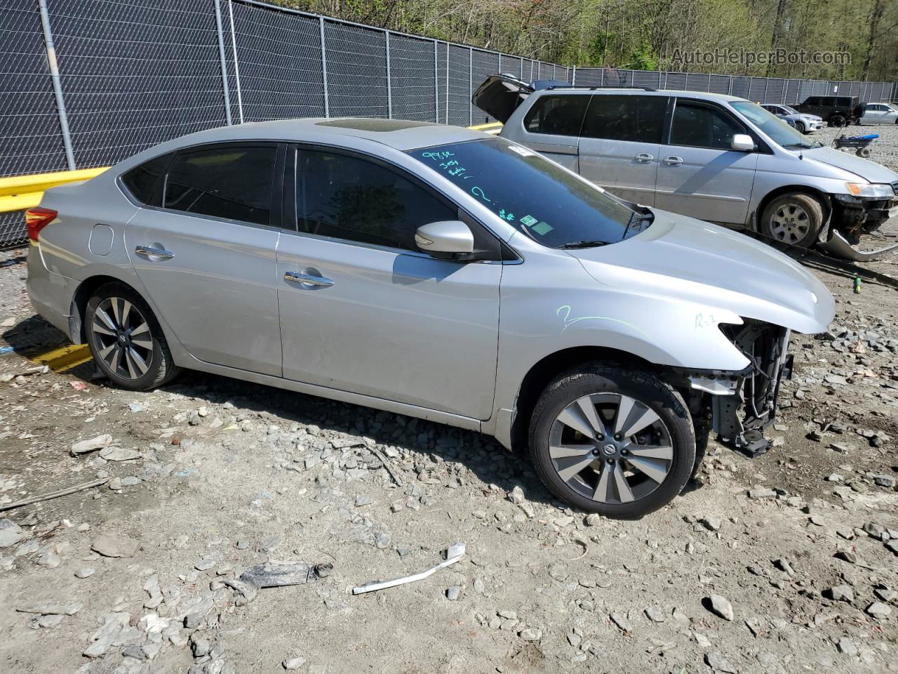 2019 Nissan Sentra S Silver vin: 3N1AB7AP9KY232272