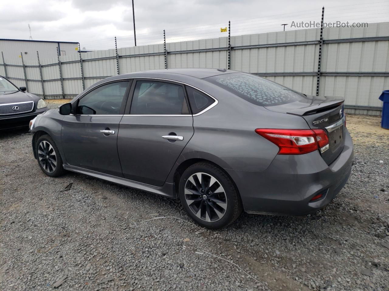 2019 Nissan Sentra S Серый vin: 3N1AB7AP9KY264302