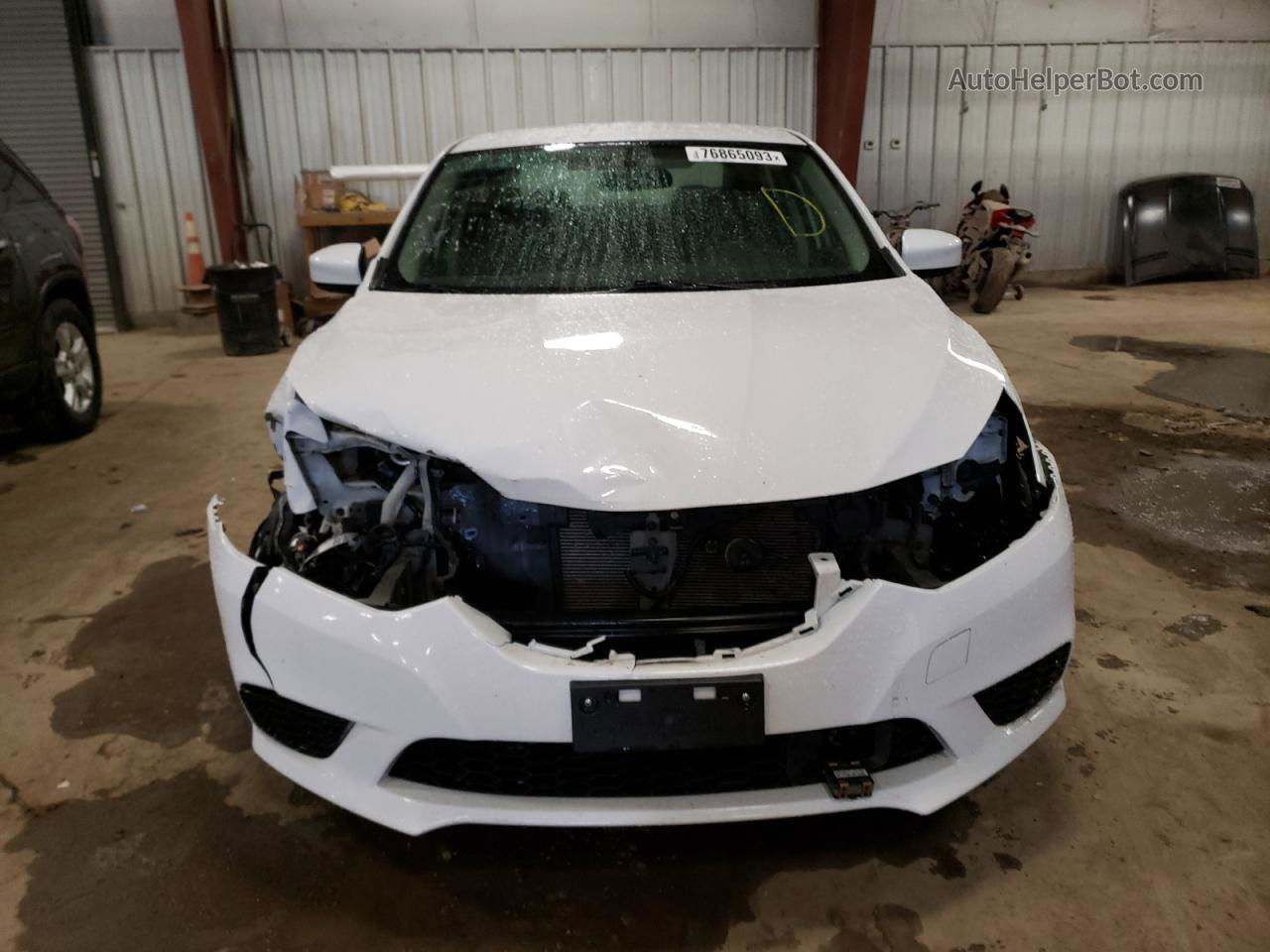 2019 Nissan Sentra S White vin: 3N1AB7AP9KY282900