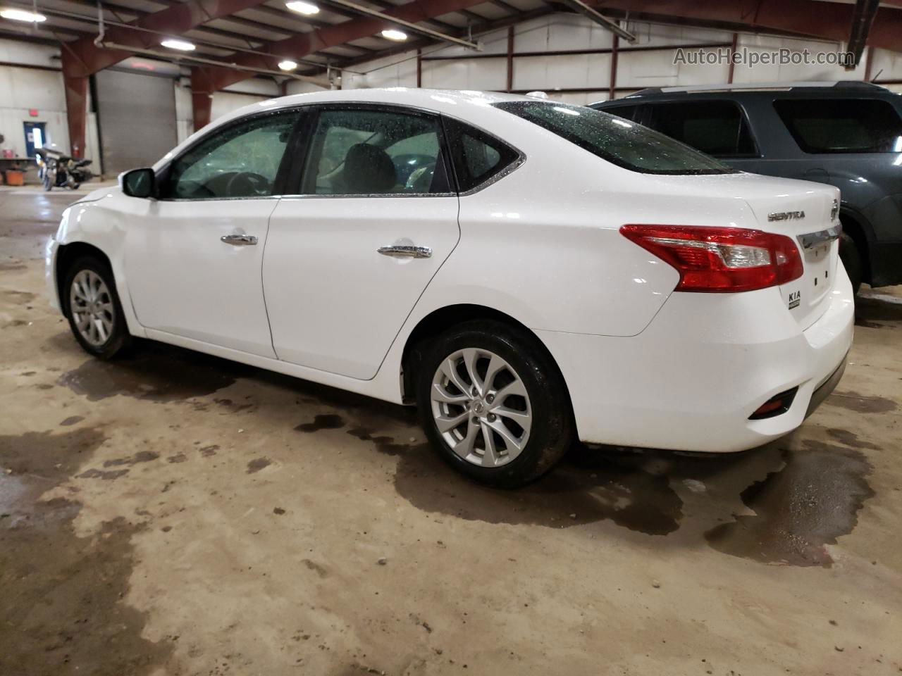 2019 Nissan Sentra S White vin: 3N1AB7AP9KY282900