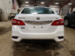 2019 Nissan Sentra S White vin: 3N1AB7AP9KY282900