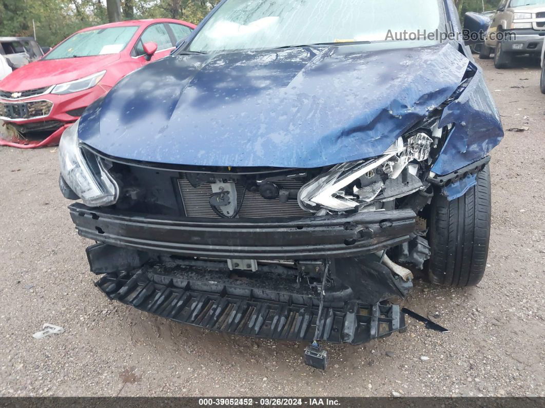 2019 Nissan Sentra Sv Blue vin: 3N1AB7AP9KY290186