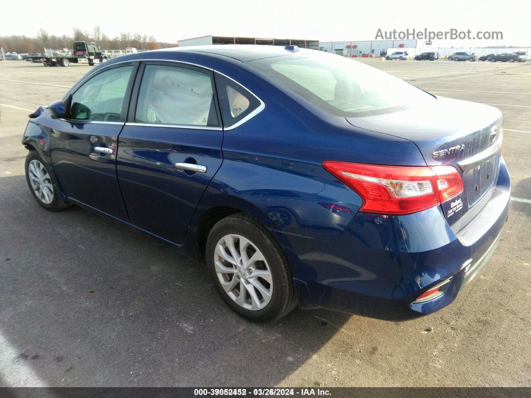 2019 Nissan Sentra Sv Blue vin: 3N1AB7AP9KY290186