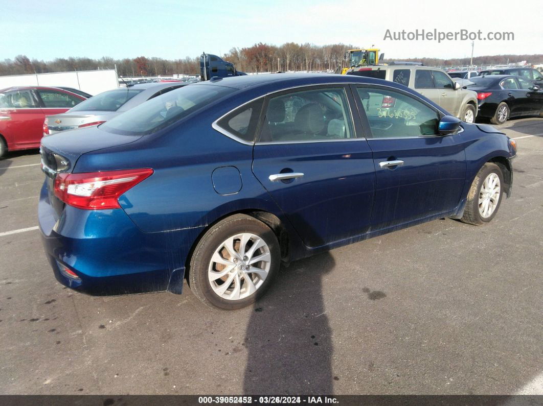 2019 Nissan Sentra Sv Blue vin: 3N1AB7AP9KY290186