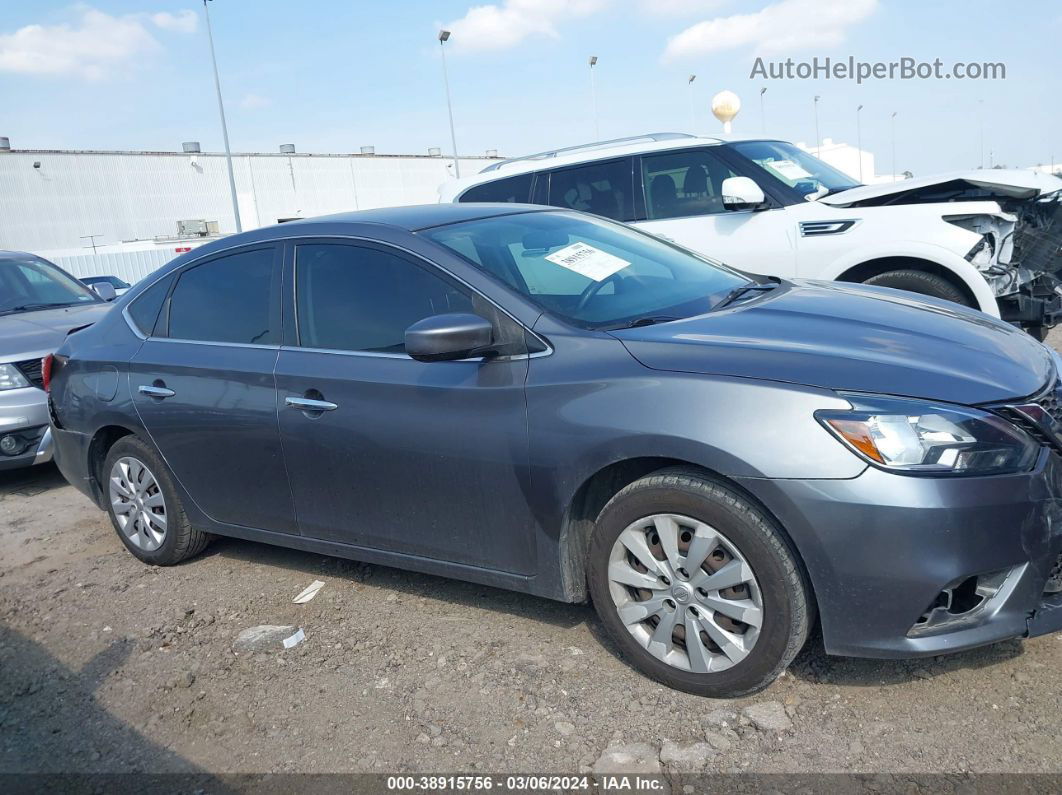 2019 Nissan Sentra S Gray vin: 3N1AB7AP9KY290897