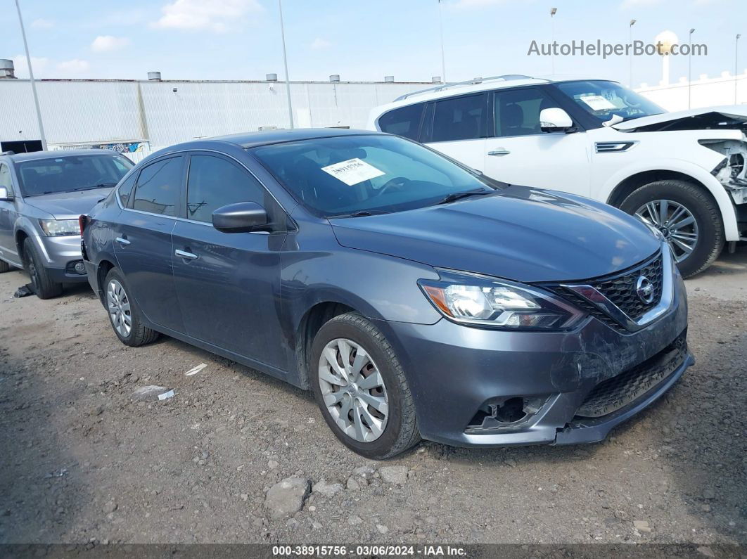 2019 Nissan Sentra S Gray vin: 3N1AB7AP9KY290897