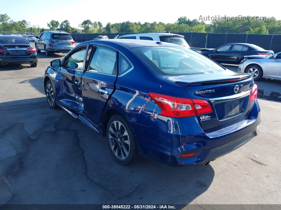 2019 Nissan Sentra Sr Dark Blue vin: 3N1AB7AP9KY296750