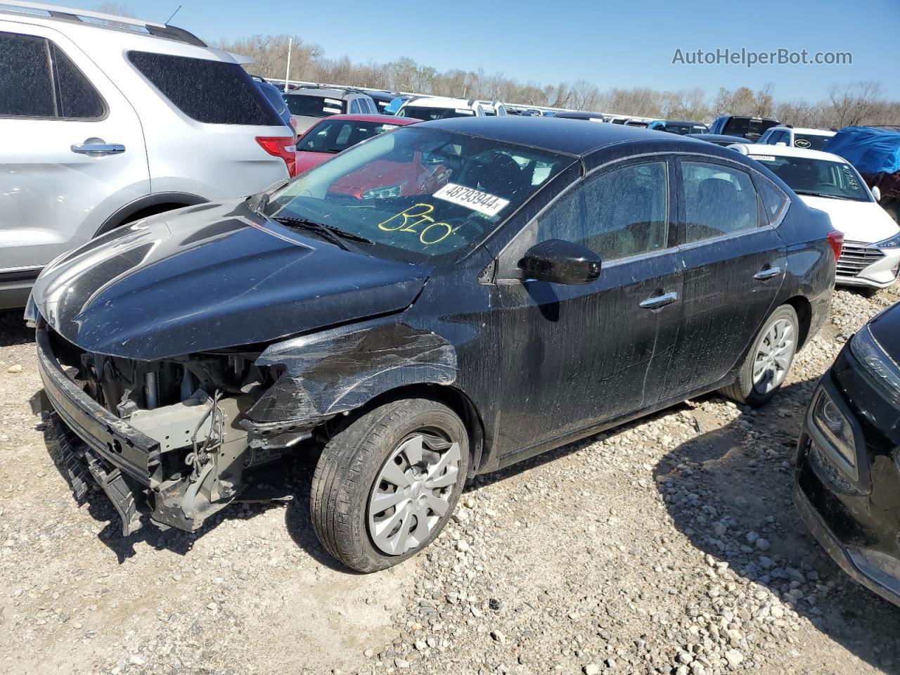 2019 Nissan Sentra S Black vin: 3N1AB7AP9KY298238