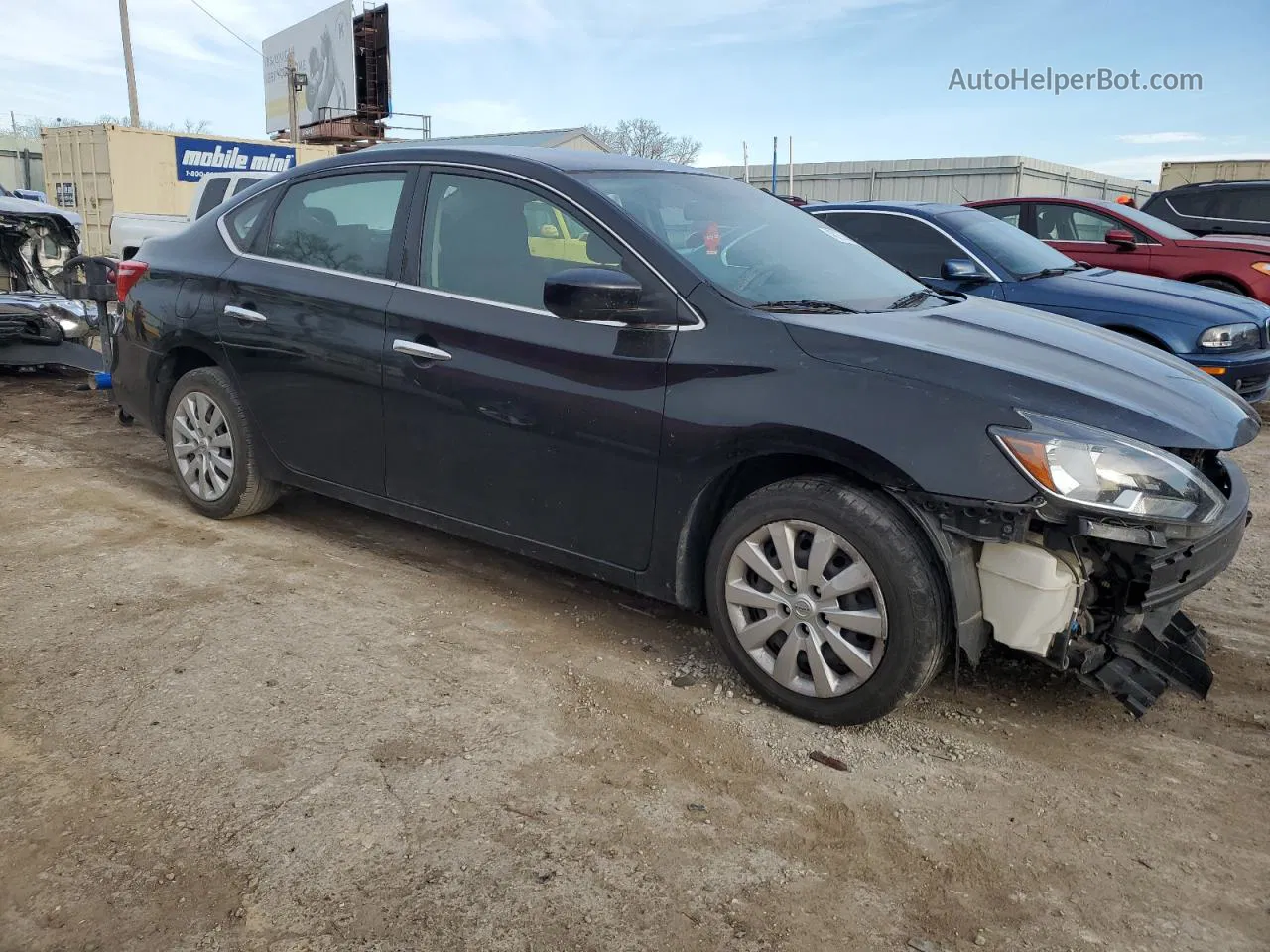 2019 Nissan Sentra S Black vin: 3N1AB7AP9KY298238