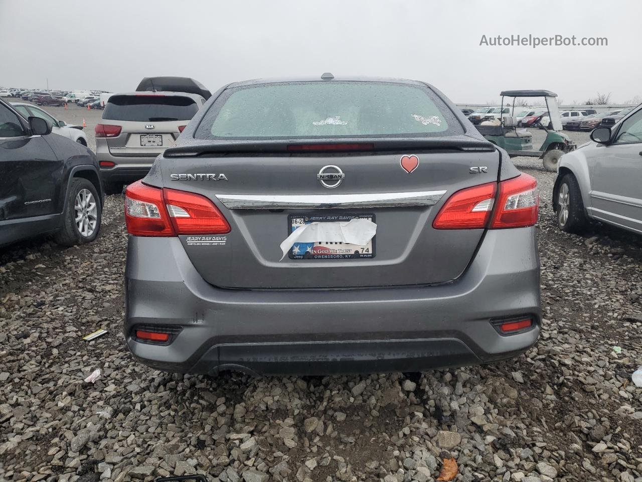 2019 Nissan Sentra S Gray vin: 3N1AB7AP9KY325566